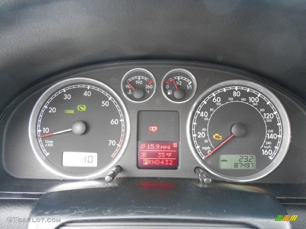 2004 Volkswagen Passat GLX 4Motion Wagon Gauges Photos