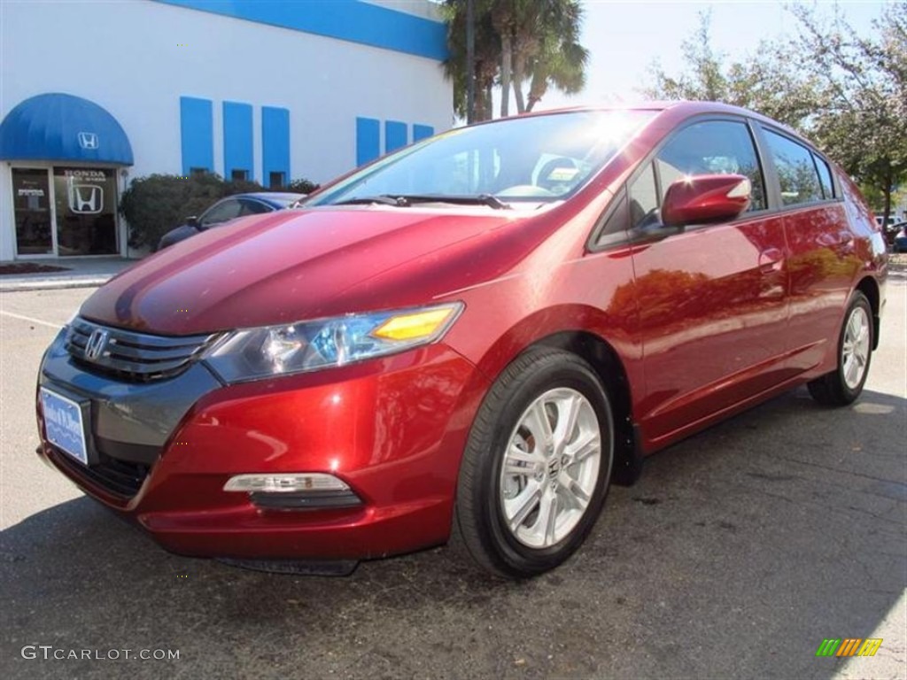 2010 Insight Hybrid EX - Tango Red Pearl / Gray photo #7