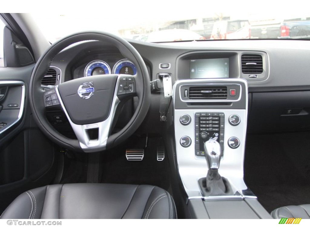 2013 Volvo S60 R-Design AWD R Design Black Dashboard Photo #76947838