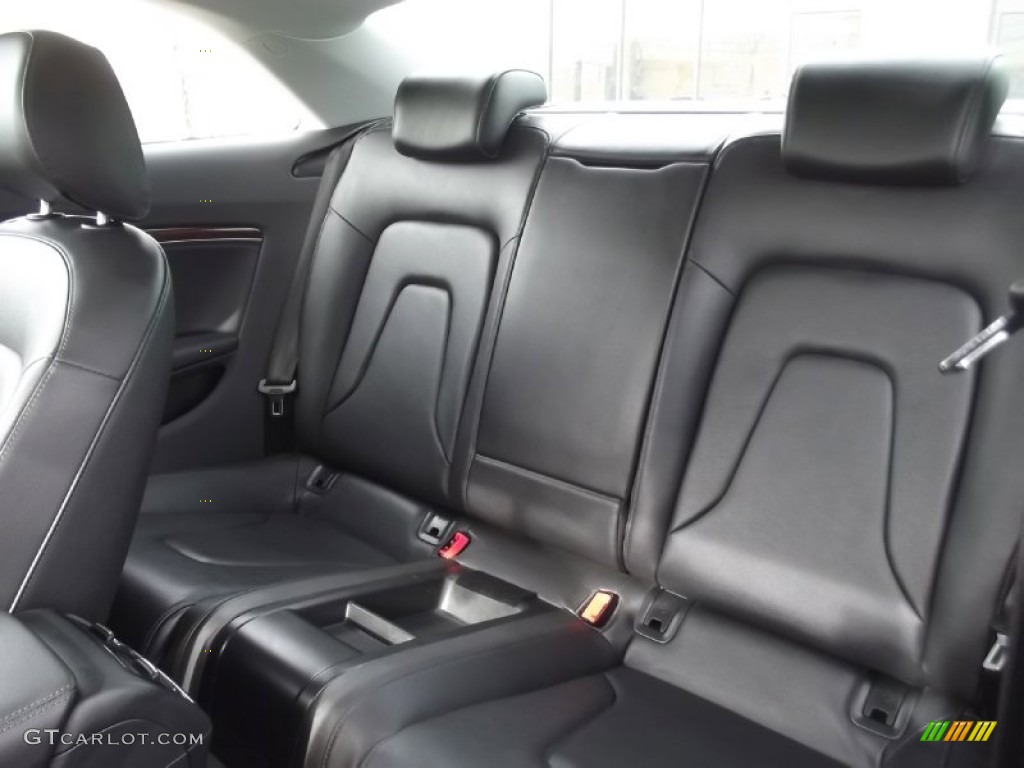 Black Interior 2010 Audi A5 2.0T quattro Coupe Photo #76948721