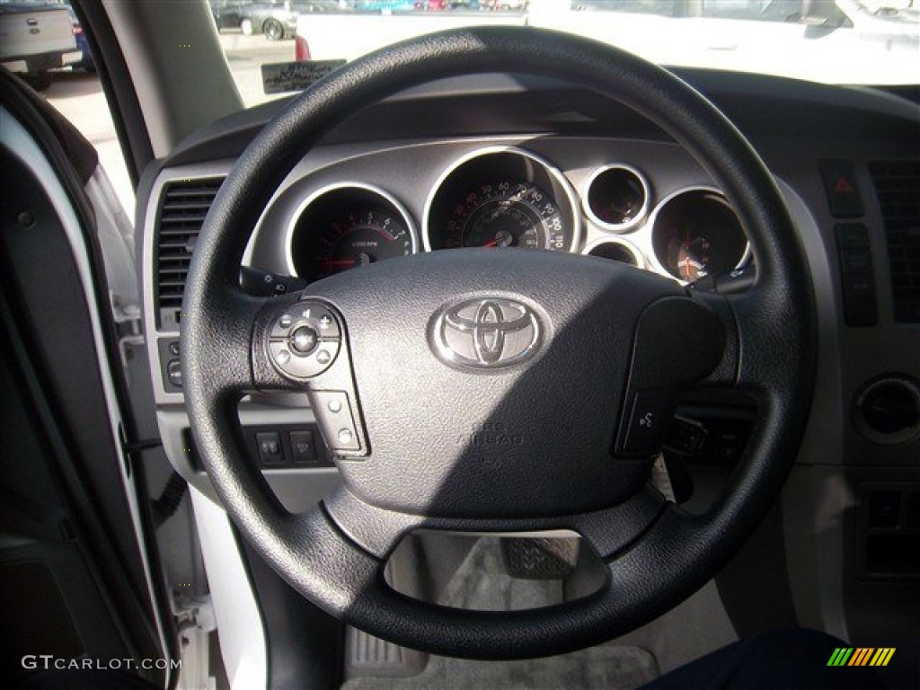 2011 Tundra SR5 Double Cab 4x4 - Super White / Graphite Gray photo #24