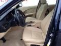 2006 BMW 5 Series Beige Interior Front Seat Photo