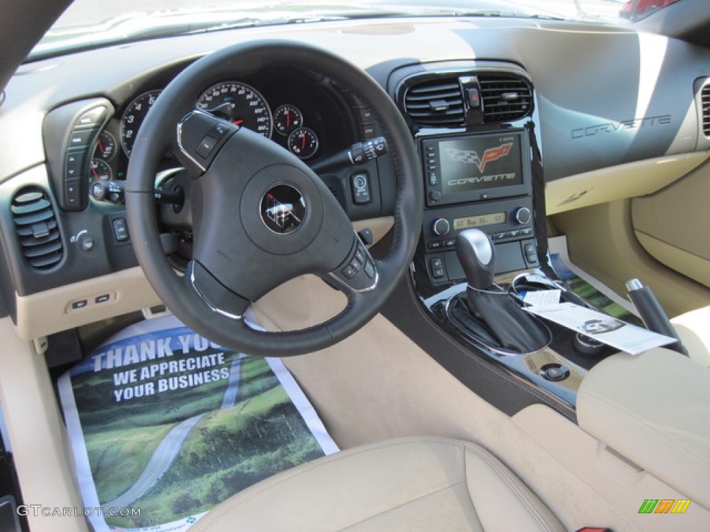 2013 Chevrolet Corvette Grand Sport Convertible Cashmere Dashboard Photo #76949449