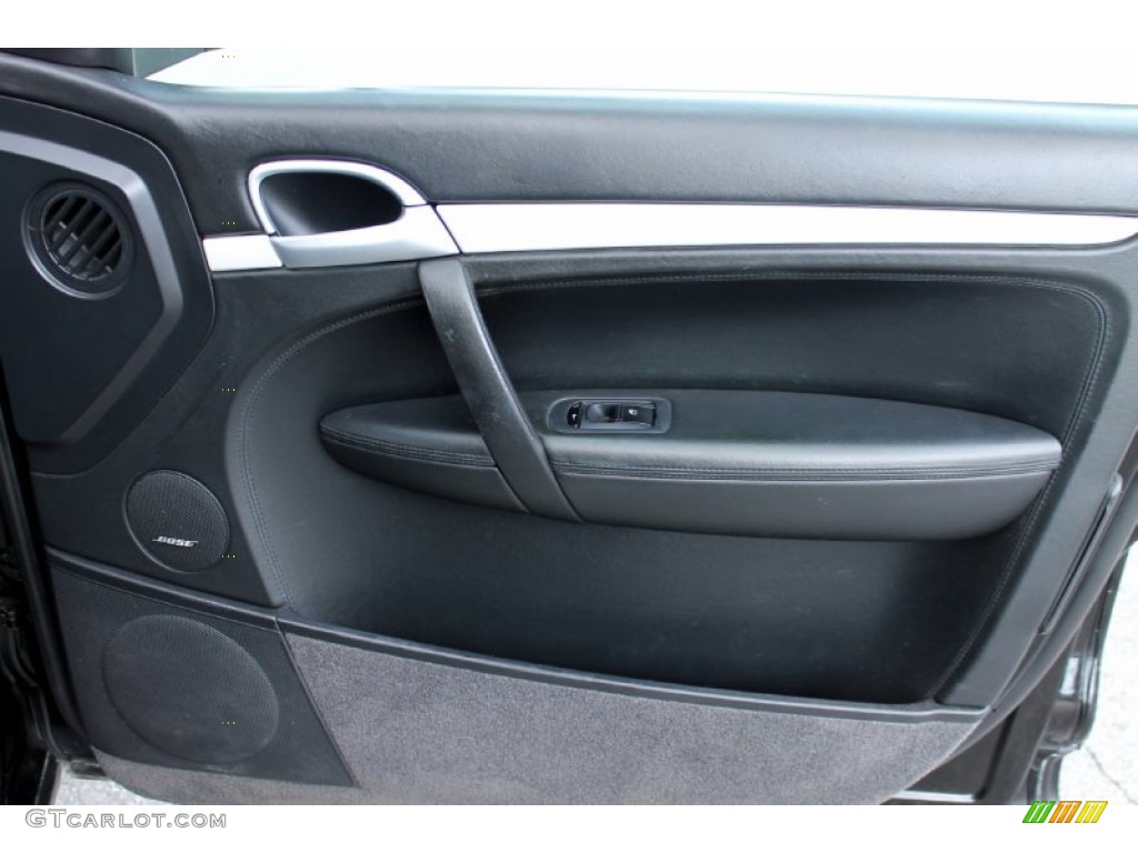 2006 Porsche Cayenne Turbo Black Door Panel Photo #76950120