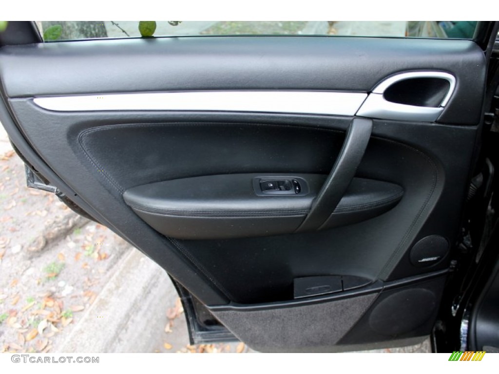 2006 Porsche Cayenne Turbo Black Door Panel Photo #76950373