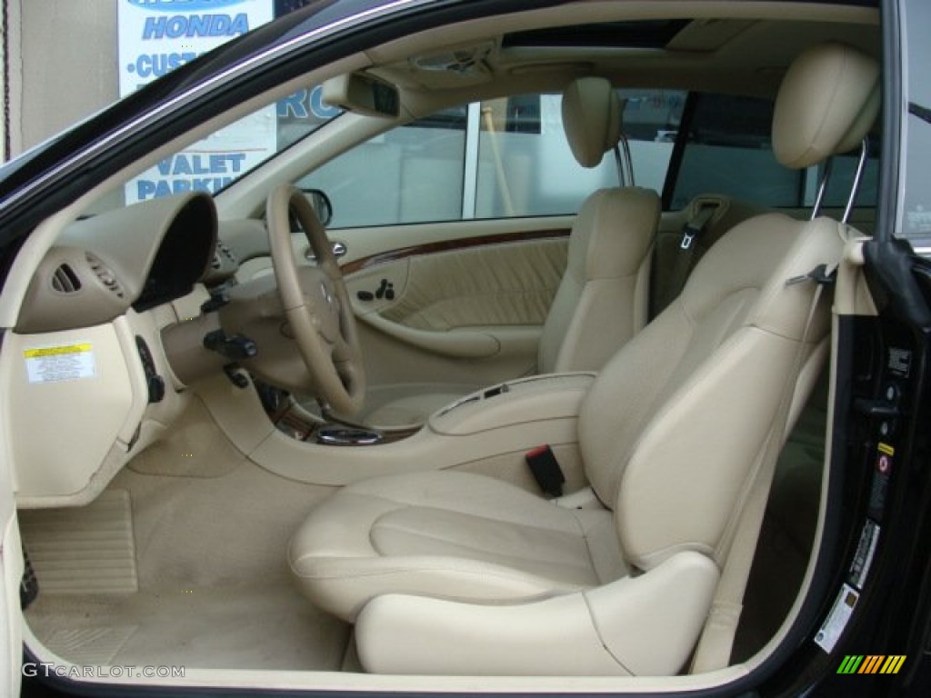 Stone Interior 2009 Mercedes-Benz CLK 350 Coupe Photo #76950424