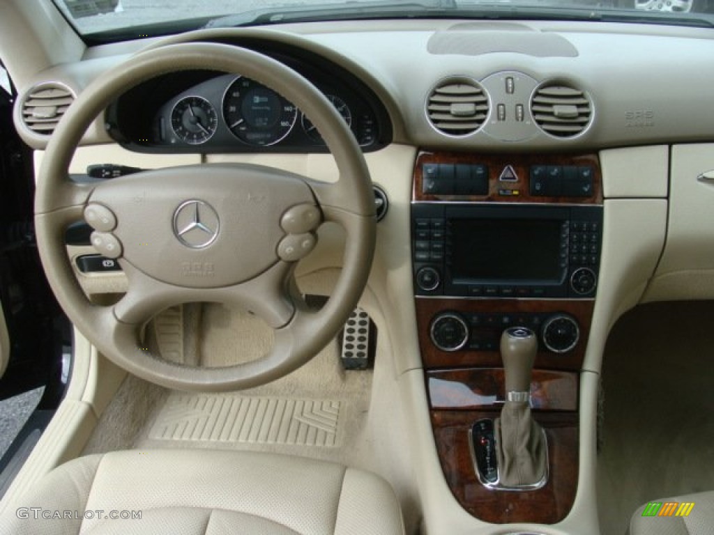 2009 Mercedes-Benz CLK 350 Coupe Stone Dashboard Photo #76950466