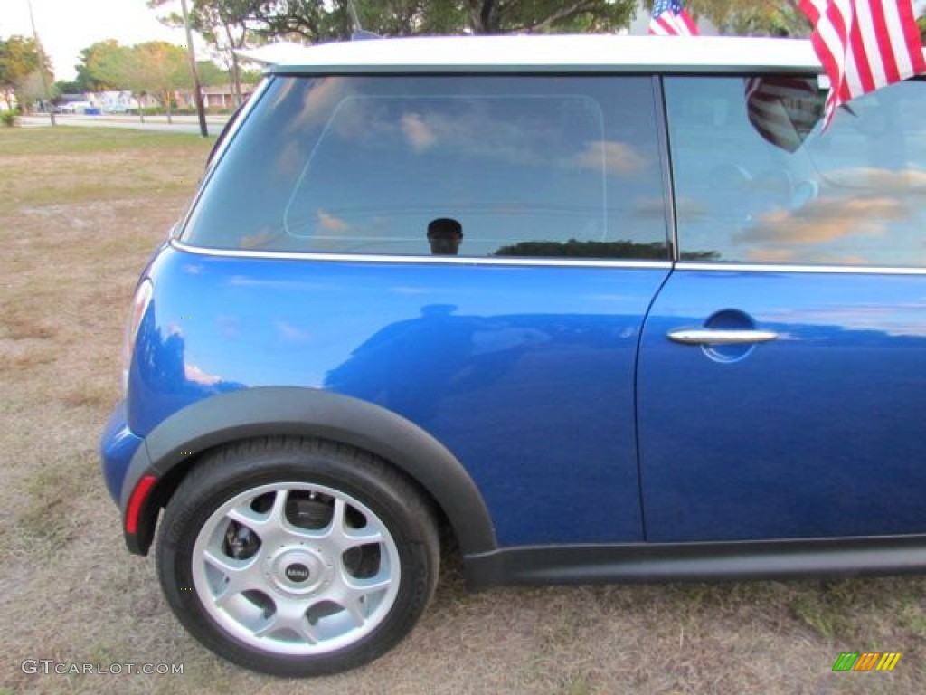 2006 Cooper S Hardtop - Hyper Blue Metallic / Black/Panther Black photo #17