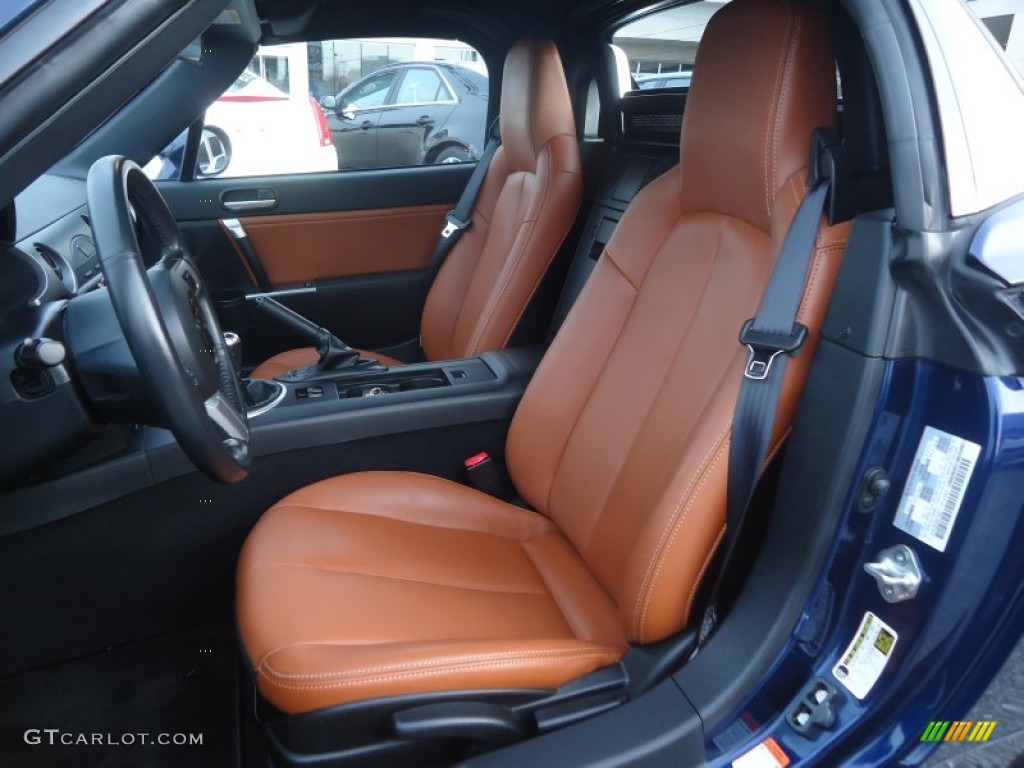 Saddle Brown Interior 2008 Mazda MX-5 Miata Grand Touring Hardtop Roadster Photo #76951687