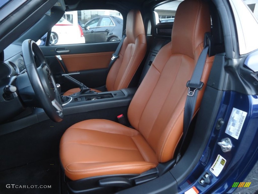 2008 MX-5 Miata Grand Touring Hardtop Roadster - Stormy Blue Mica / Saddle Brown photo #13