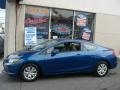 2012 Dyno Blue Pearl Honda Civic LX Coupe  photo #3