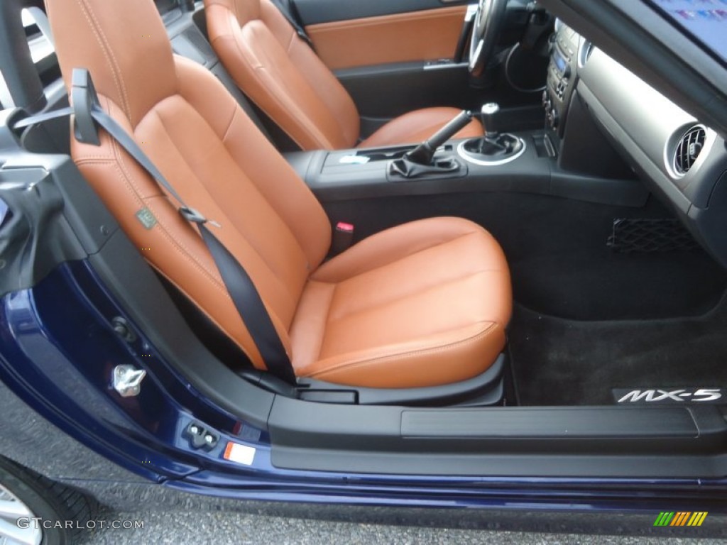Saddle Brown Interior 2008 Mazda MX-5 Miata Grand Touring Hardtop Roadster Photo #76952190