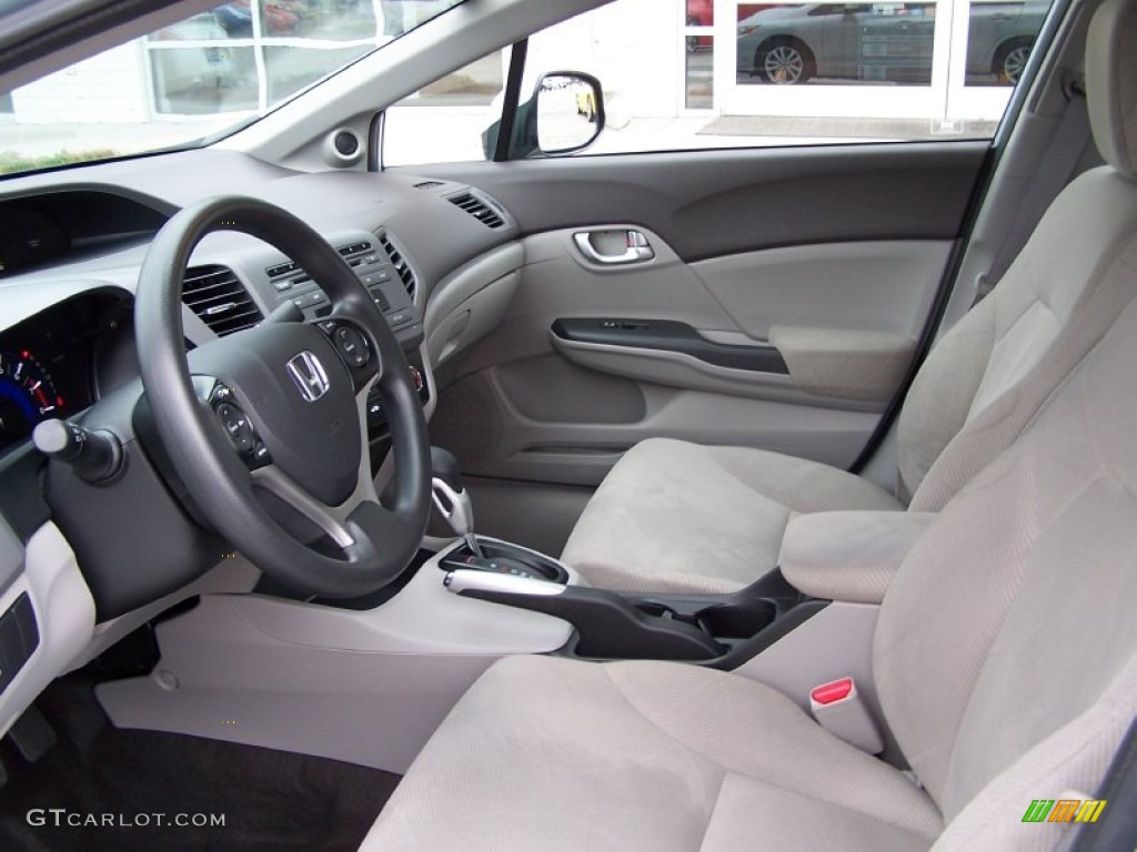 Stone Interior 2012 Honda Civic EX Sedan Photo #76952302