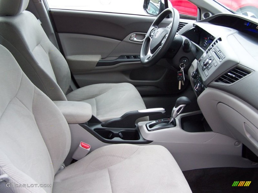 Stone Interior 2012 Honda Civic EX Sedan Photo #76952389