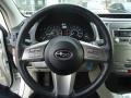 2010 Subaru Outback Warm Ivory Interior Steering Wheel Photo