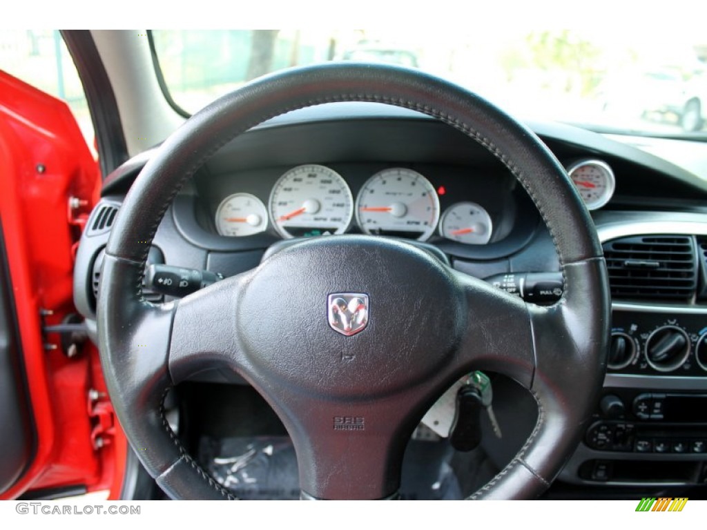 2004 Dodge Neon SRT-4 Dark Slate Gray Steering Wheel Photo #76953192