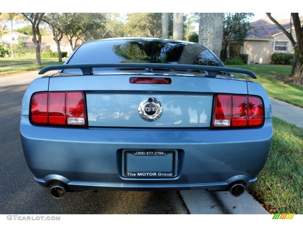 2007 Mustang GT Premium Coupe - Windveil Blue Metallic / Dark Charcoal photo #13