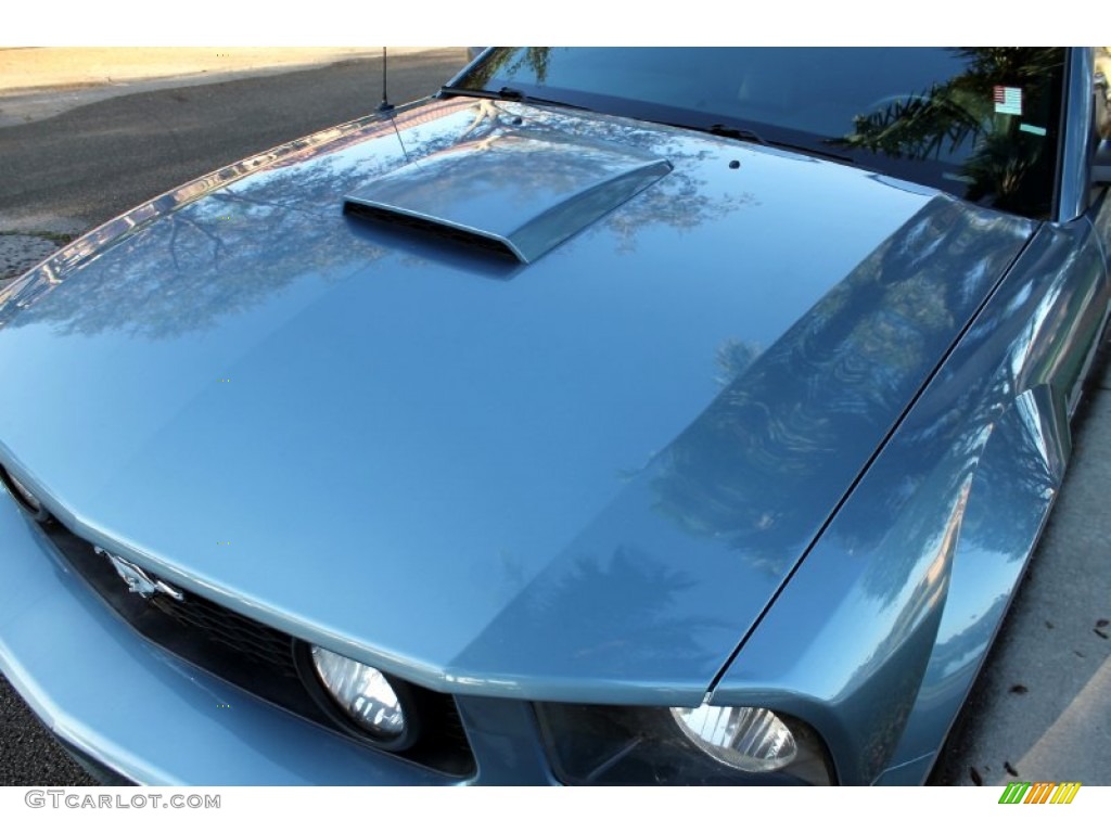 2007 Mustang GT Premium Coupe - Windveil Blue Metallic / Dark Charcoal photo #18