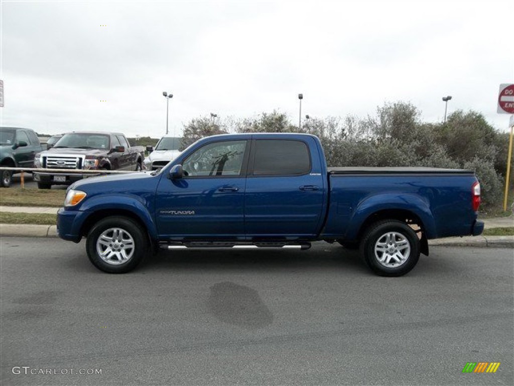 2006 Tundra Limited Double Cab - Spectra Blue Mica / Light Charcoal photo #3