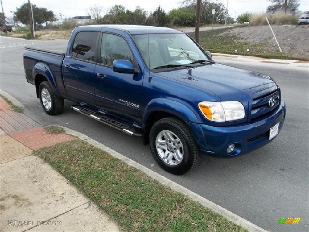 2006 Tundra Limited Double Cab - Spectra Blue Mica / Light Charcoal photo #7