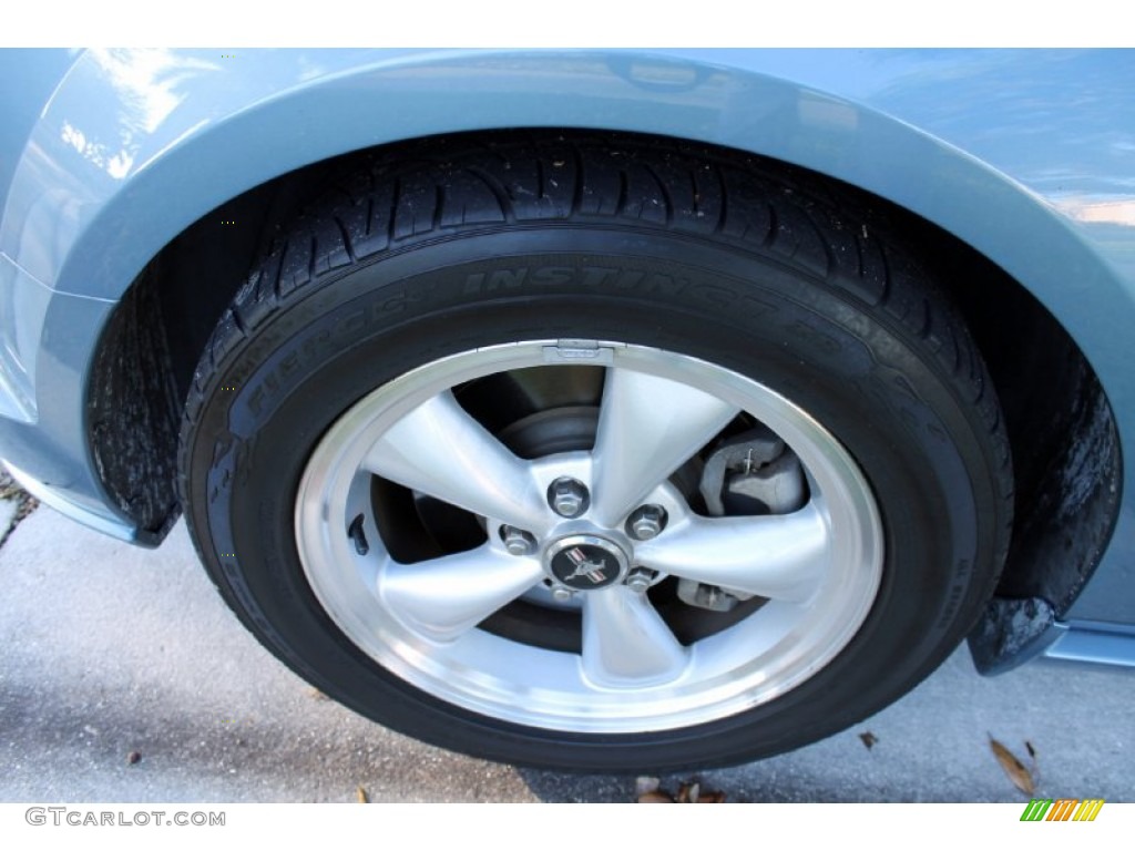 2007 Mustang GT Premium Coupe - Windveil Blue Metallic / Dark Charcoal photo #31