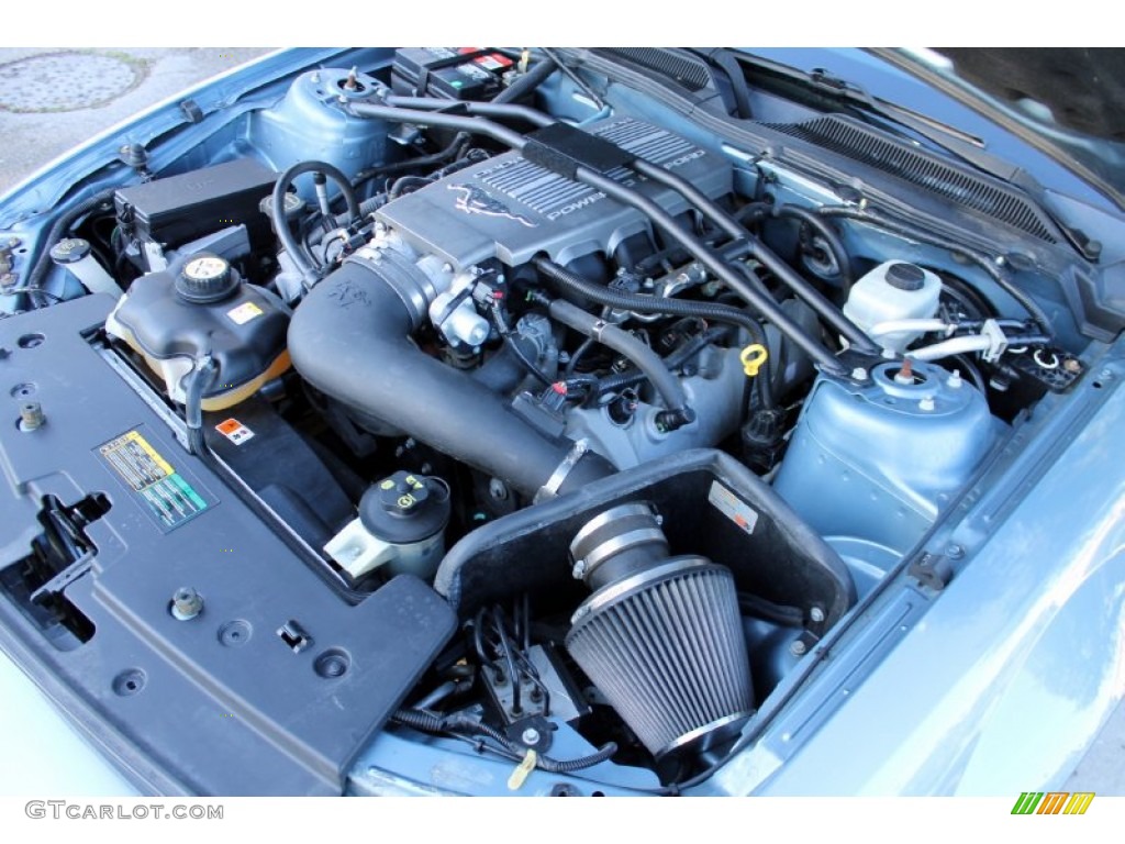 2007 Mustang GT Premium Coupe - Windveil Blue Metallic / Dark Charcoal photo #36