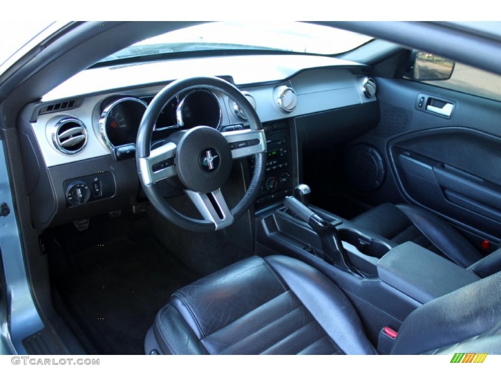 2007 Mustang GT Premium Coupe - Windveil Blue Metallic / Dark Charcoal photo #43
