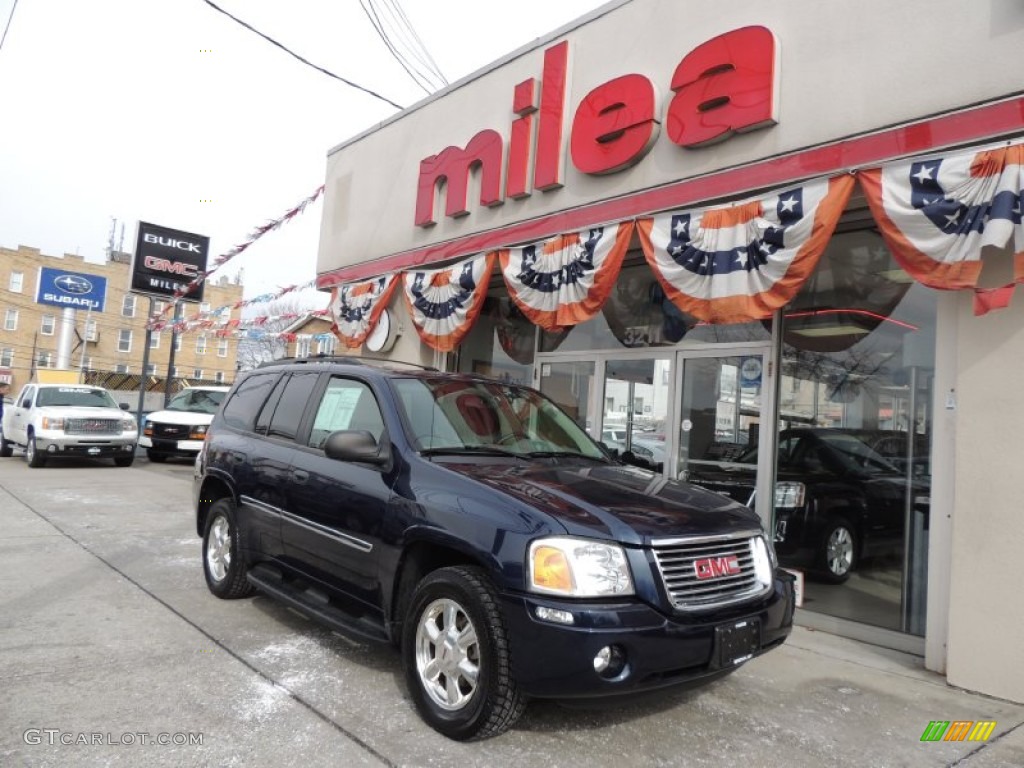 2007 Envoy SLE 4x4 - Midnight Blue Metallic / Light Gray photo #1