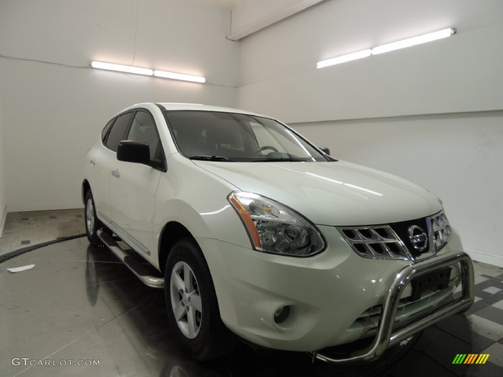 Pearl White 2012 Nissan Rogue S Special Edition AWD Exterior Photo #76957234