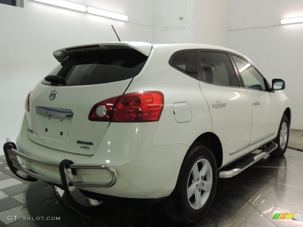 Pearl White 2012 Nissan Rogue S Special Edition AWD Exterior Photo #76957348