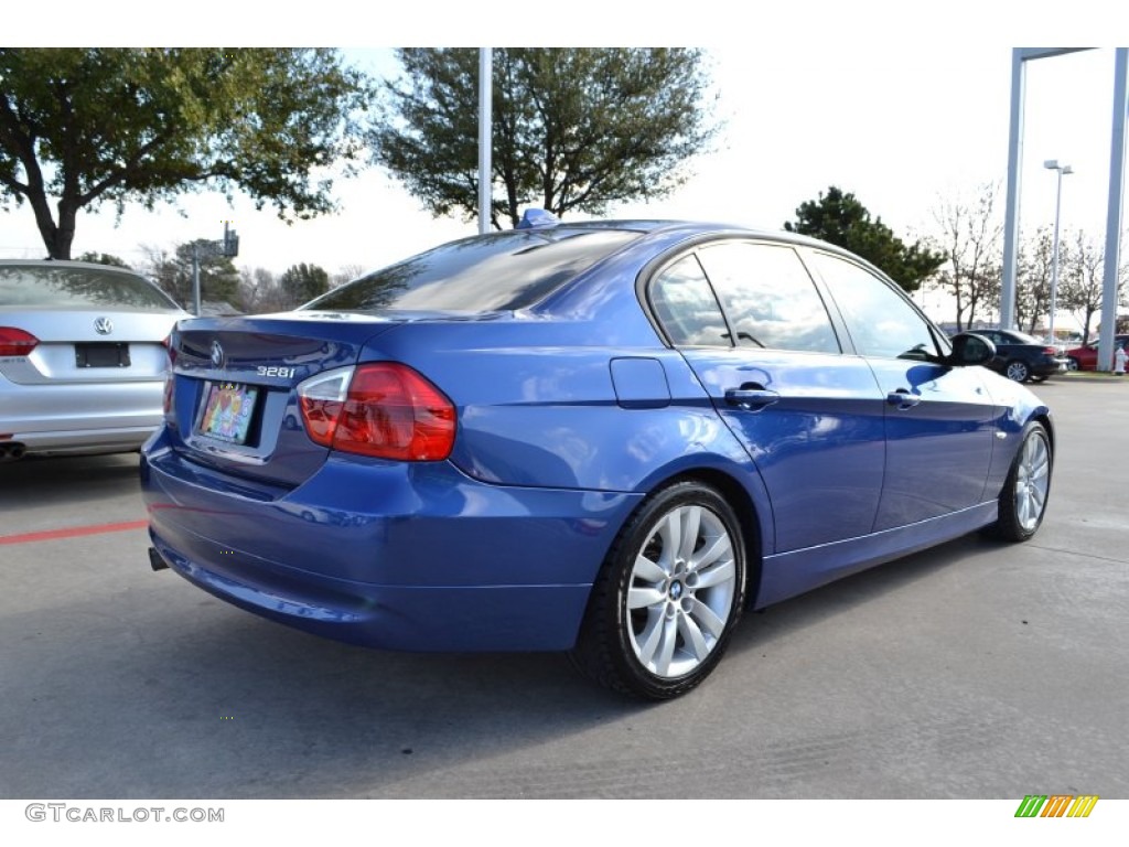 2007 3 Series 328i Sedan - Montego Blue Metallic / Grey photo #5