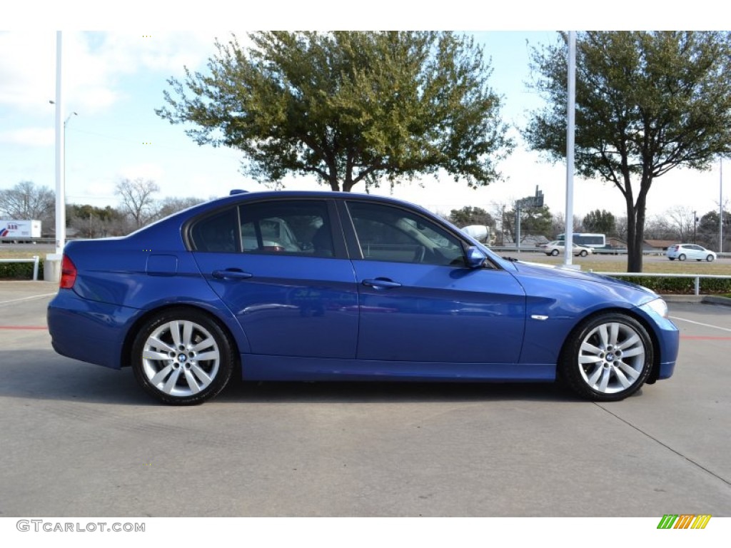 2007 3 Series 328i Sedan - Montego Blue Metallic / Grey photo #6