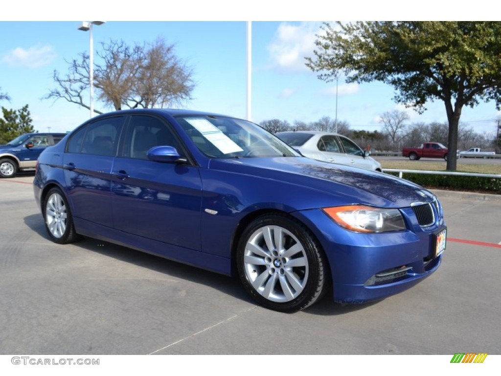 2007 3 Series 328i Sedan - Montego Blue Metallic / Grey photo #7