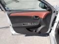 Ebony/Brick 2009 Chevrolet Malibu LTZ Sedan Door Panel