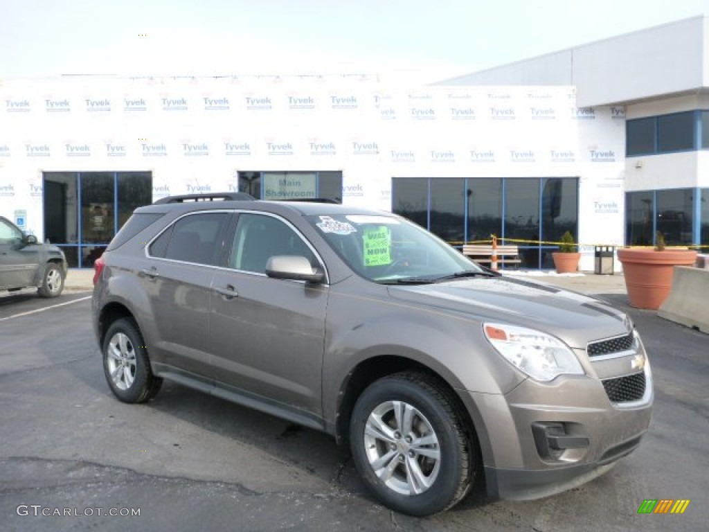 2010 Equinox LT AWD - Mocha Steel Metallic / Jet Black photo #1