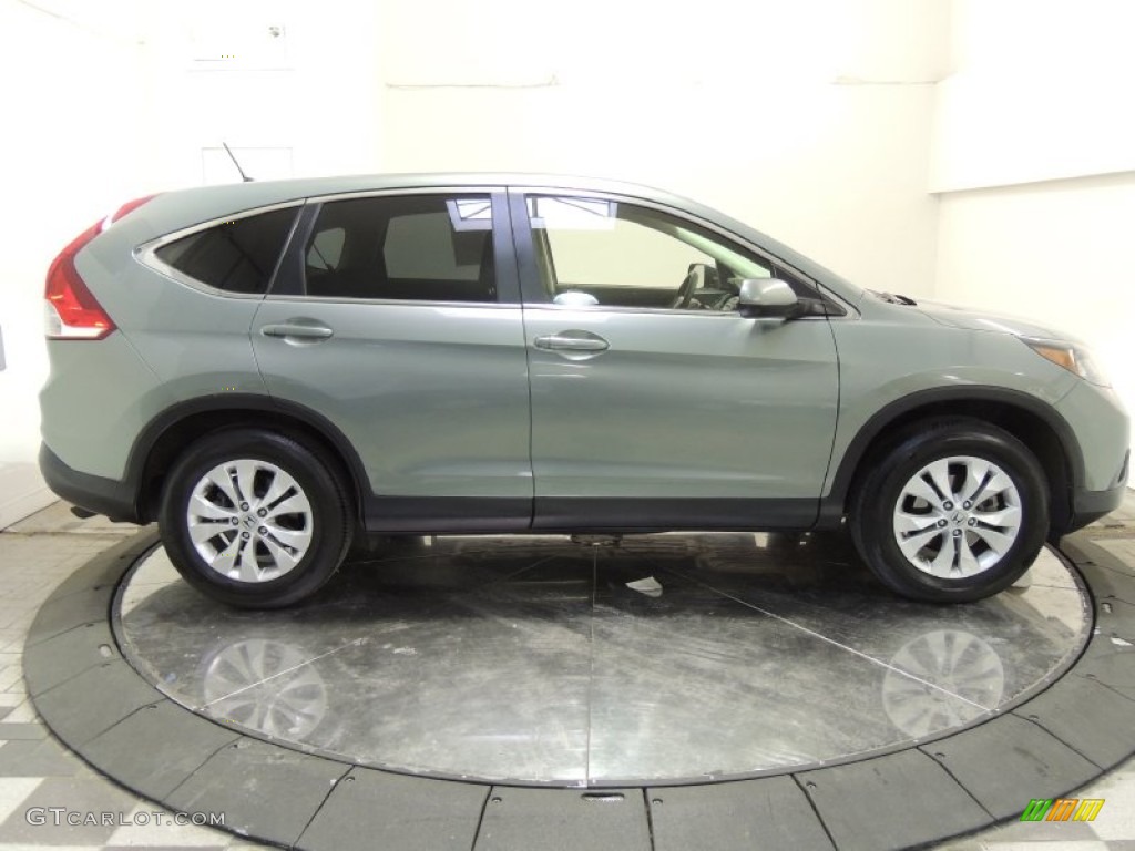 2012 CR-V EX 4WD - Opal Sage Metallic / Black photo #7