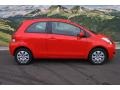 2009 Absolutely Red Toyota Yaris 3 Door Liftback  photo #2