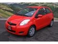 2009 Absolutely Red Toyota Yaris 3 Door Liftback  photo #5