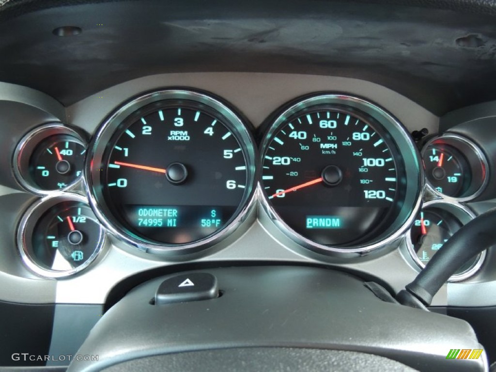 2009 GMC Sierra 1500 SLE Crew Cab Gauges Photo #76964461
