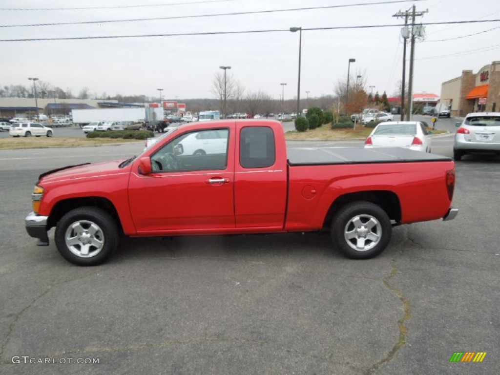 Fire Red 2012 GMC Canyon SLE Extended Cab Exterior Photo #76965001