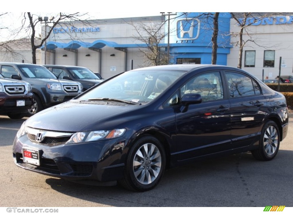 2010 Civic EX Sedan - Royal Blue Pearl / Gray photo #1