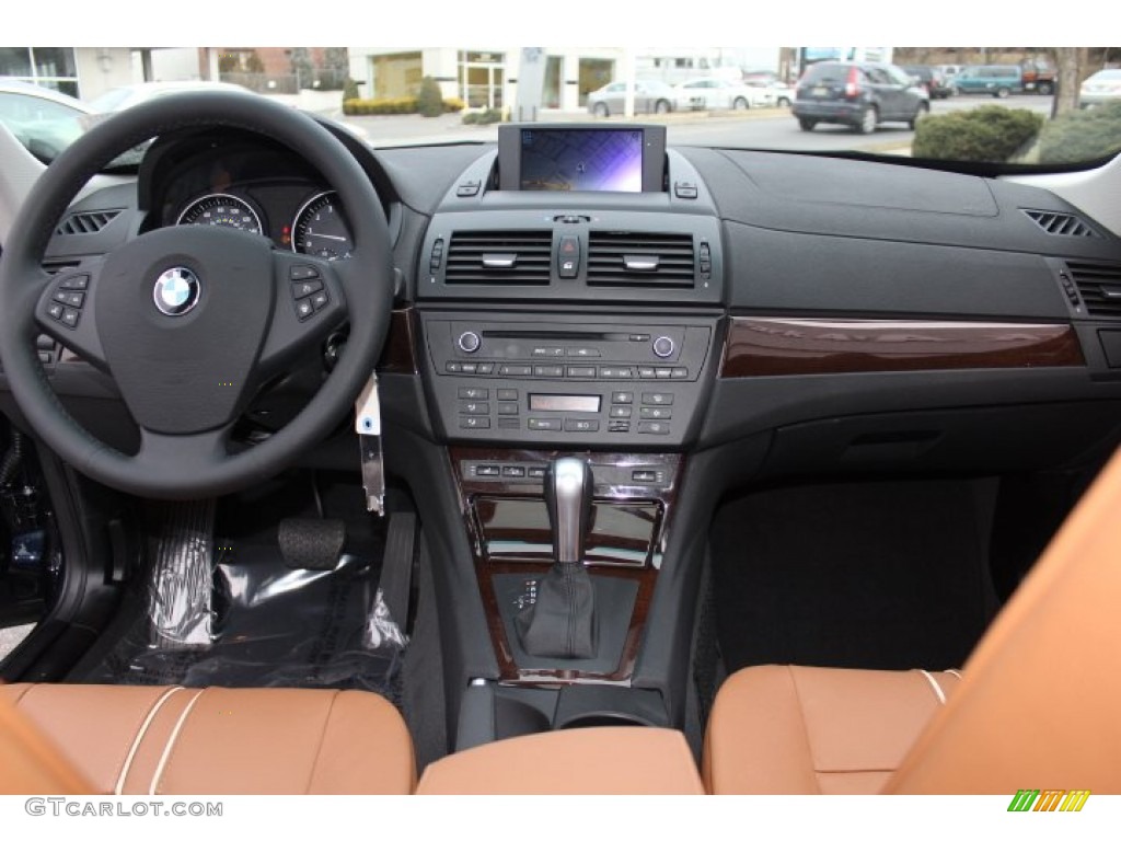 2010 BMW X3 xDrive30i Saddle Brown Dashboard Photo #76967486