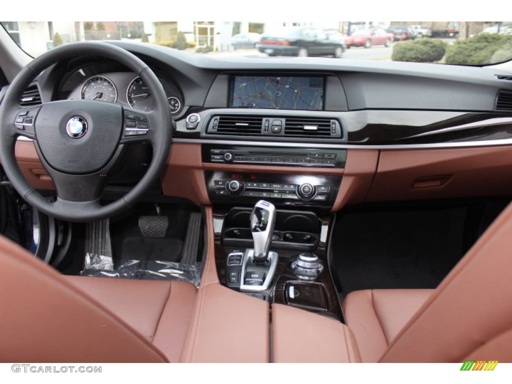 2012 BMW 5 Series 535i xDrive Sedan Cinnamon Brown Dashboard Photo #76968296
