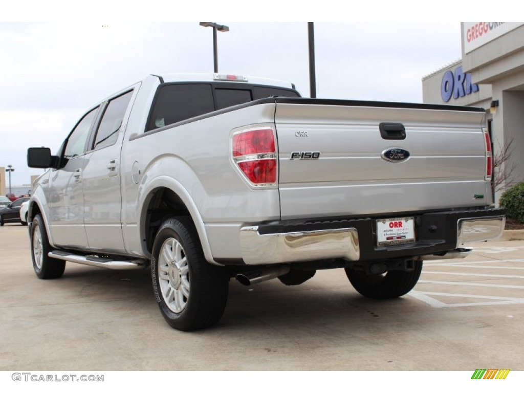 2010 F150 Lariat SuperCrew - Ingot Silver Metallic / Black photo #3