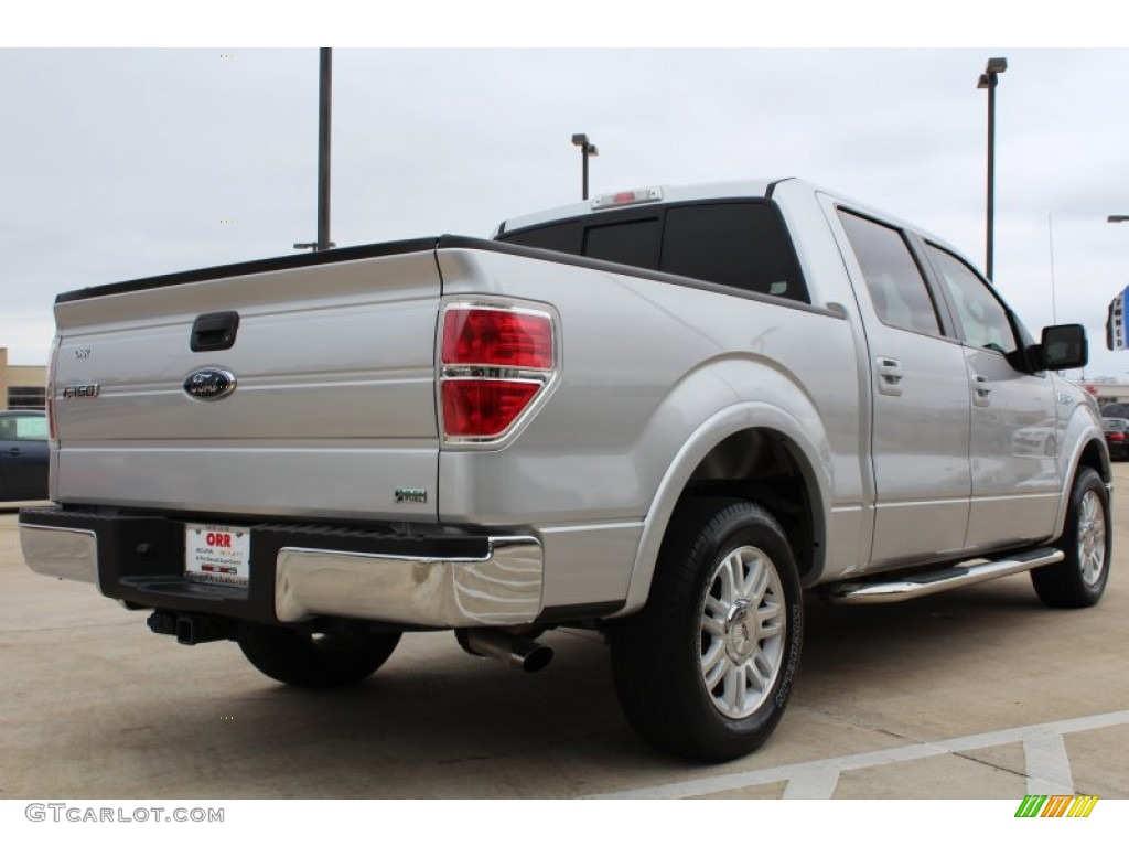 2010 F150 Lariat SuperCrew - Ingot Silver Metallic / Black photo #4