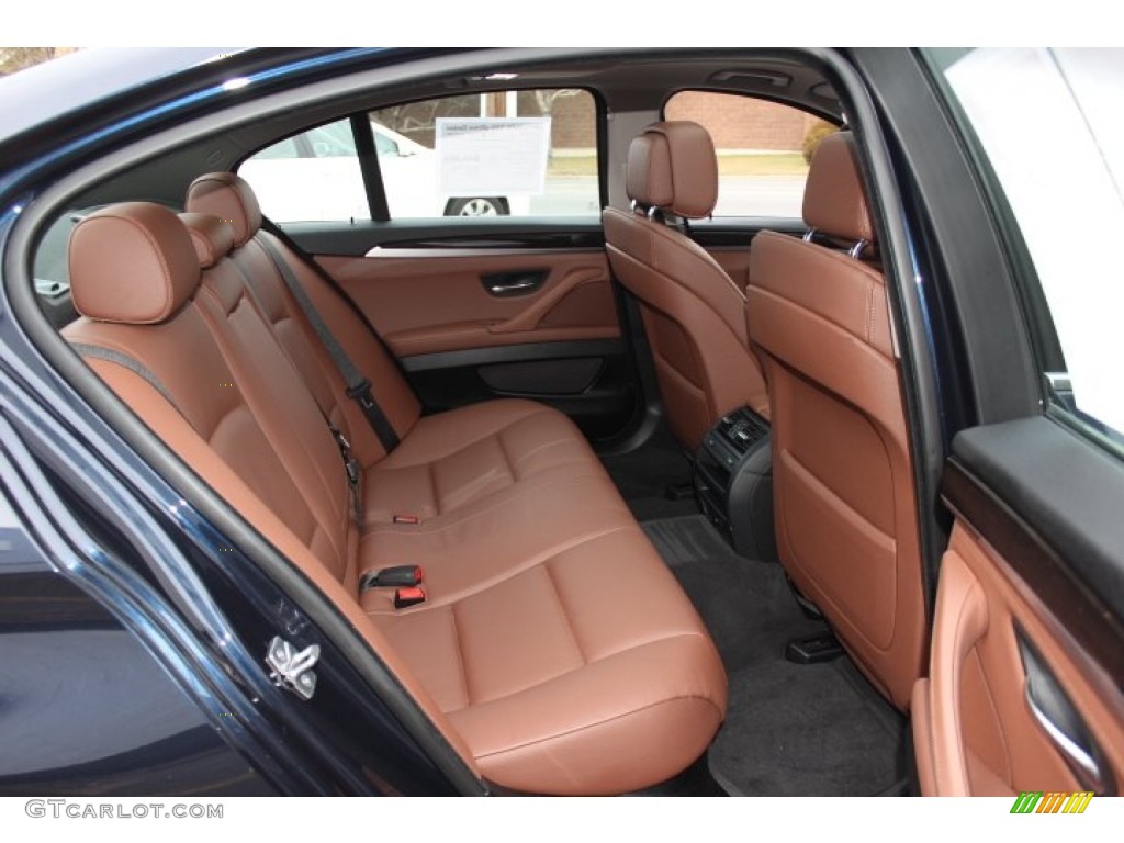 2012 BMW 5 Series 535i xDrive Sedan Rear Seat Photo #76968649