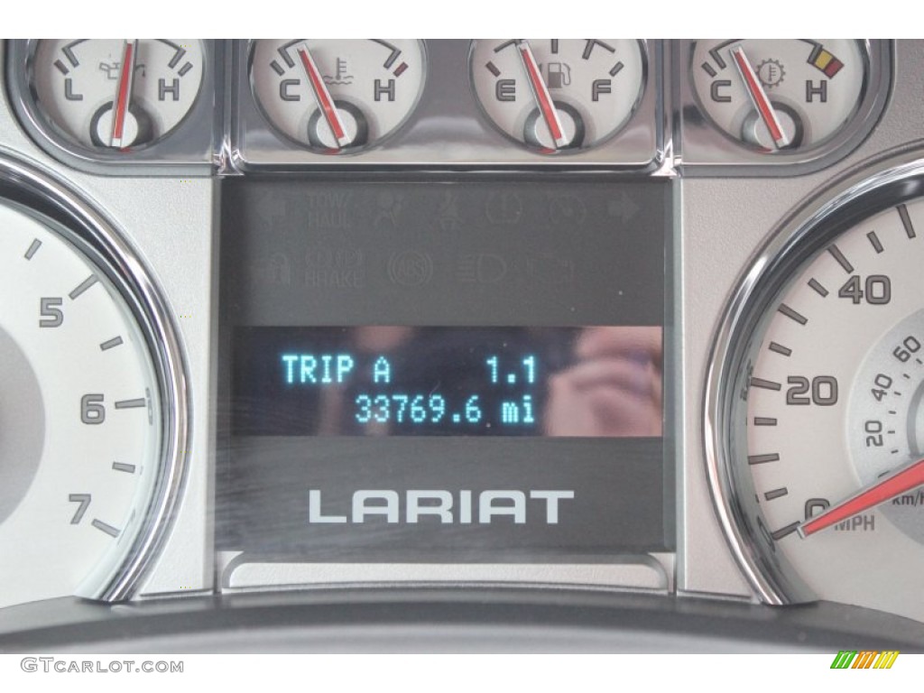 2010 F150 Lariat SuperCrew - Ingot Silver Metallic / Black photo #23