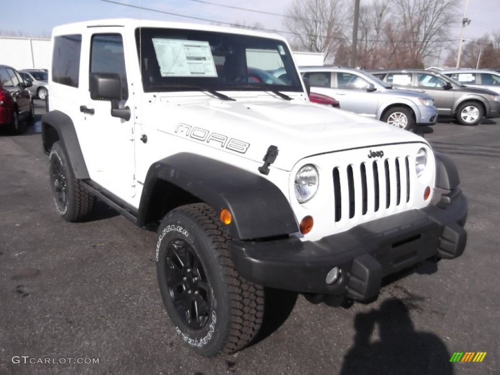 Bright White 2013 Jeep Wrangler Moab Edition 4x4 Exterior Photo #76969024