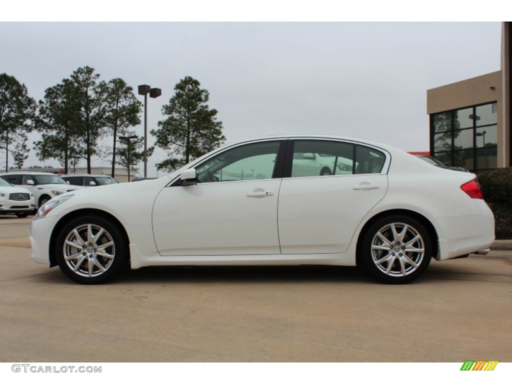 Moonlight White 2013 Infiniti G 37 Journey Sedan Exterior Photo #76969111