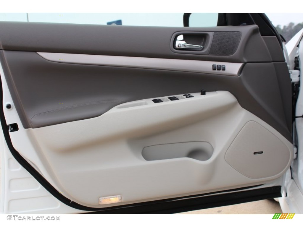 2013 Infiniti G 37 Journey Sedan Stone Door Panel Photo #76969291